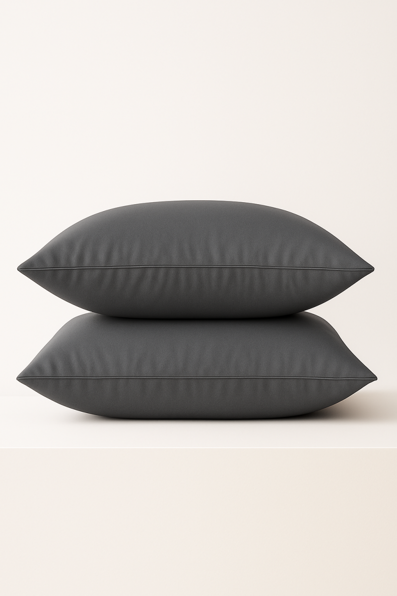 50% cotton charcoal pillowcases