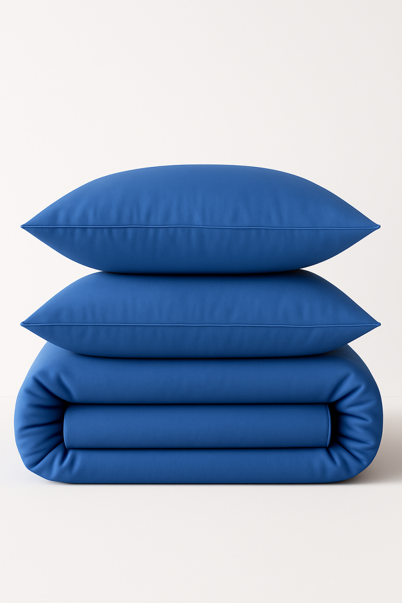 Marco Polo Hotel Bed Linen Comcale 50% Cotton French Blue