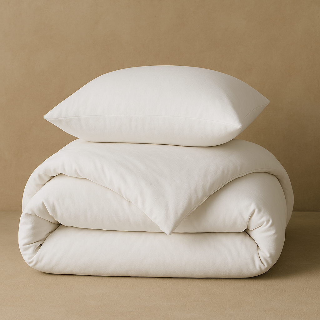 white sateen 80/20 sheet stack